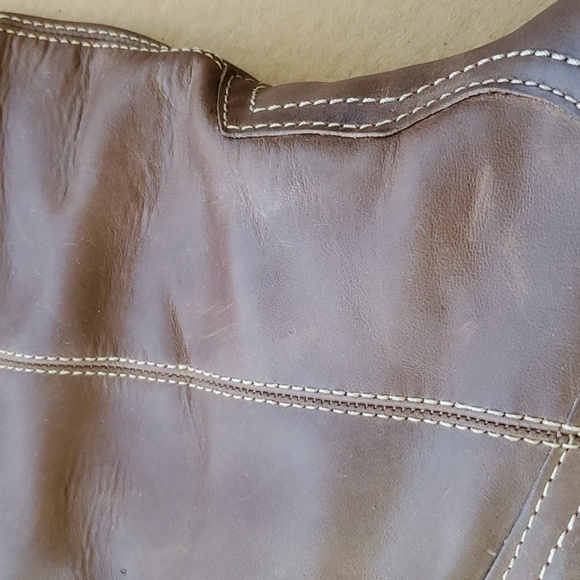 Brazilian made brown leather upper boots size 6m - Picture 7 of 13